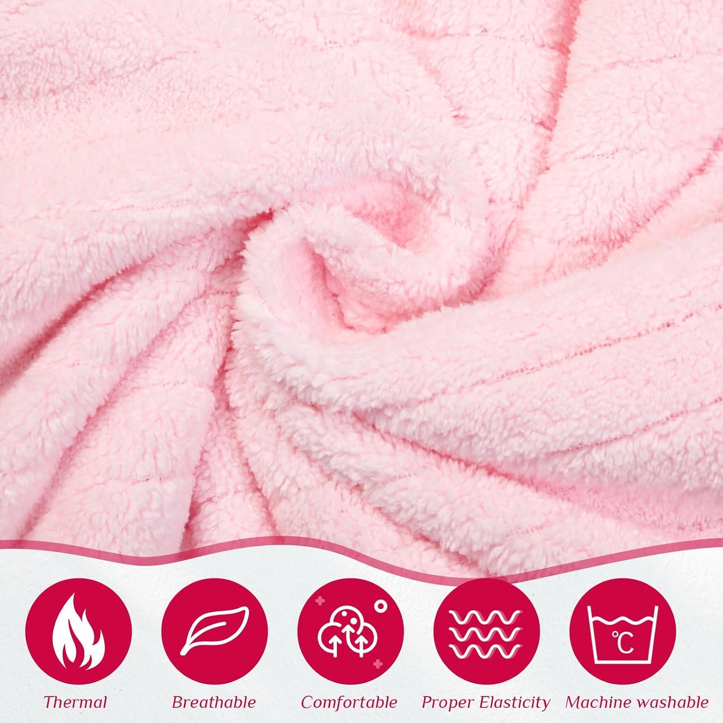 Tigeen 2 Pcs Women's Towel Wrap Lightweight Spa Robe Stripes with Adjustable Closure, Elastic Top Soft Bathrobe Spa Wrap