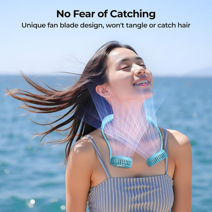 AMACOOL Portable Neck Fan, Lightweight Wearable with Hands-Free Comfort