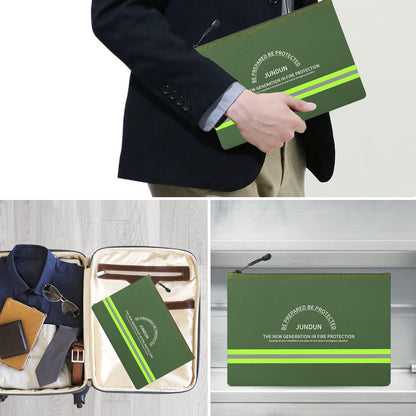 JUNDUN Fireproof Document Bags,14.2”x 10.0”Waterproof Fireproof