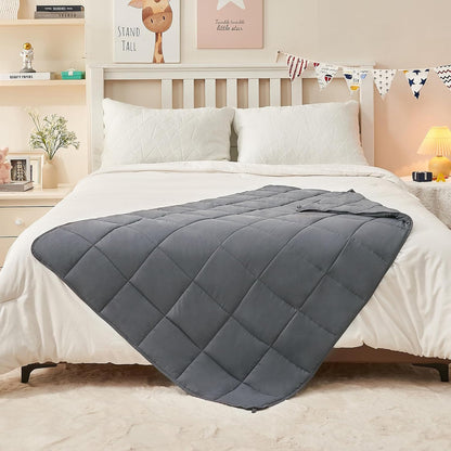 yescool Weighted Lap Pad 2 Pounds Weighted Lap Blanket, Space Plane Small Weighted Blanket, Weighted Throw Blanket Gifts for Travel Indoor Outdoor, 20"x30"