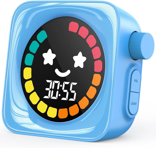Visual Timer for Kids ADHD, 99-Mins Digital Countdown/Stopwatch Timer, Blue