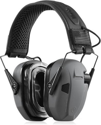 Savior Equipment Apollo Electronic Earmuffs For Shooting w/Gel Ear Pads, 24dB NRR, Noise Cancelling Ear Protection Headset