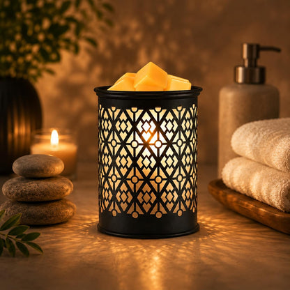 kobodon Wax Melt Warmer Metal Wax Warmer for Scented Wax Electric Fragrance Candle Oil Burner 2 in 1 Wax Melts as Gifts for Moms Grandma Women Girls(Sunflower)