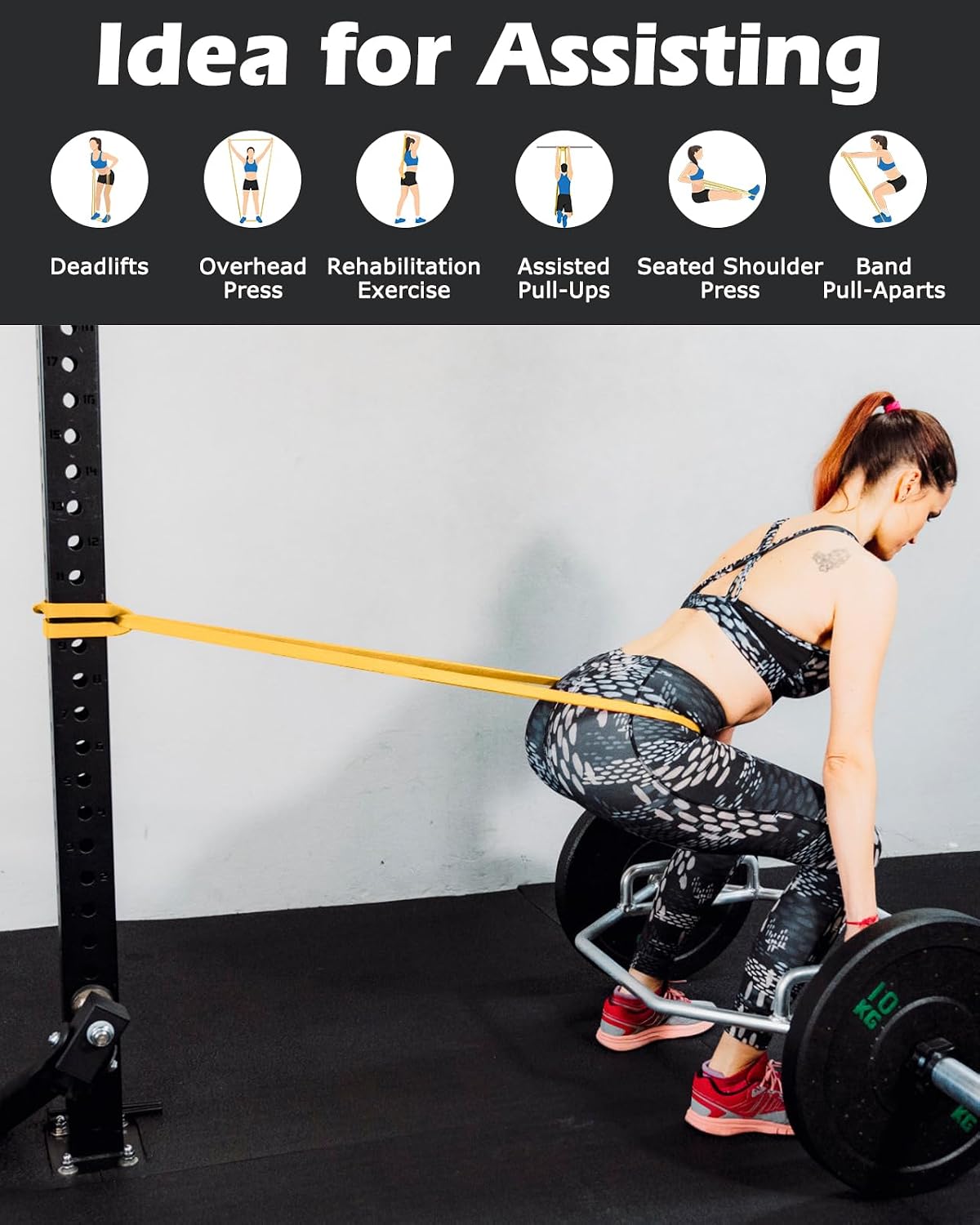 Zacro Resistance Bands Set with Door Anchor, Heavy Duty Pull Up Exercise Bands for Working Out, Muscle Power Strength Training, Physical Therapy, Home Fitness Gym Equipment for Men & Women