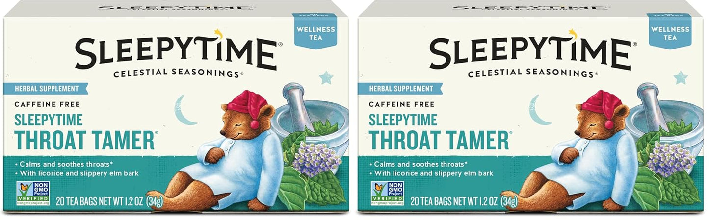 Celestial Seasonings Sleepytime Tea Plus Melatonin, Caffeine Free, Celestial Seasonings Herbal Tea, 18 Bag Box