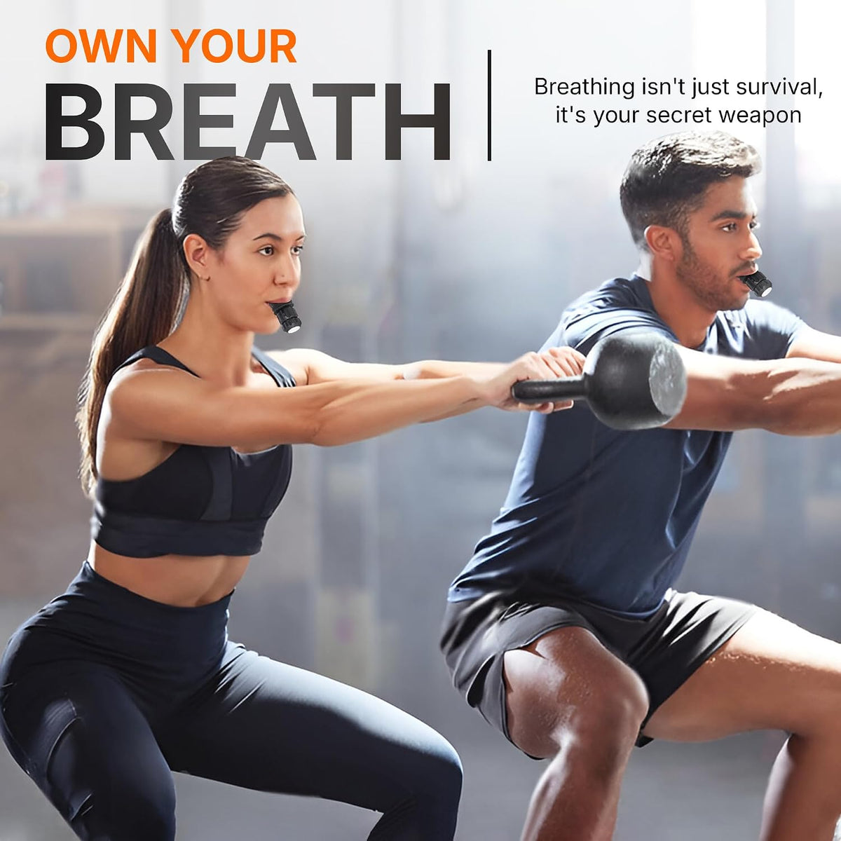 TN TINEXER Portable Compact Lung Exercise Device with High Quality Silicone Breathing Exercise Device Portable Muscle Trainer Easy to Clean