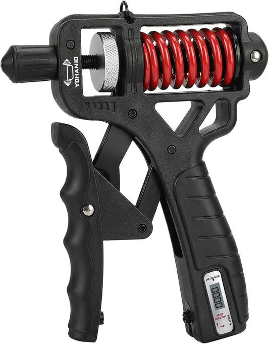 Adjustable 11–350 Lbs Grip Strength Trainer with Digital Counter