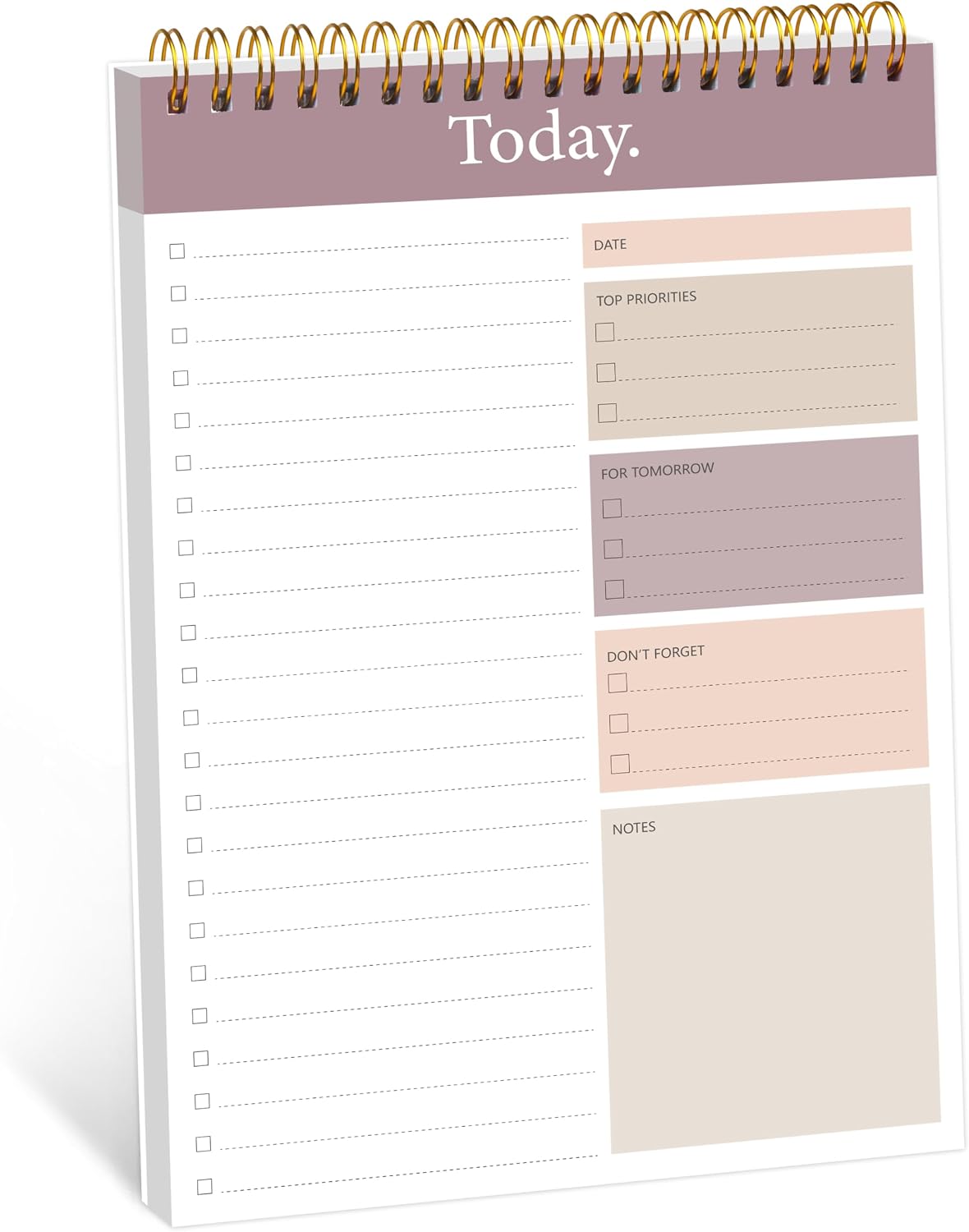 104 Pgs To Do List Notepad - Daily Planner Notepad Undated 52 Duplex-Printed Undated Sheets Tear Off, 6.5" x 9.8" Checklist Productivity Organizer with Hourly Schedule for Tasks