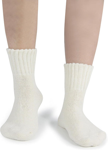 BenSorts Women's Winter Boots Socks Thick Warm Cozy Crew Socks Solid Color Gifts