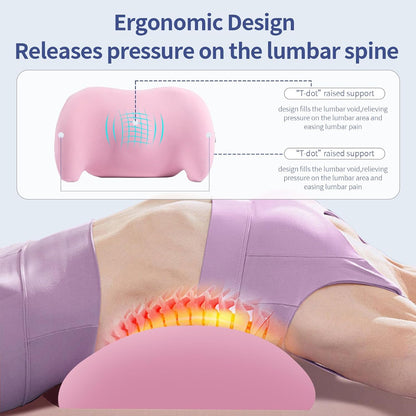 Lumbar Support Pillow for Office Chair, Car Lumbar Pillow Lower Back Pain Relief, Memory Foam Back Cushion with 4D Mesh Cover and Adjustable Straps, Ergonomic Chair Back Pillow for Car,Bed, Gaming