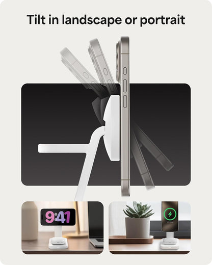 Mophie Snap+ 3-in-1 Wireless Charging Stand - MagSafe & Qi2 Certified