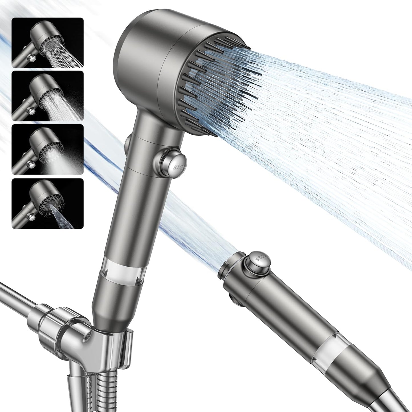 JOMST Filtered Shower Head with Handheld High Pressure Shower Head