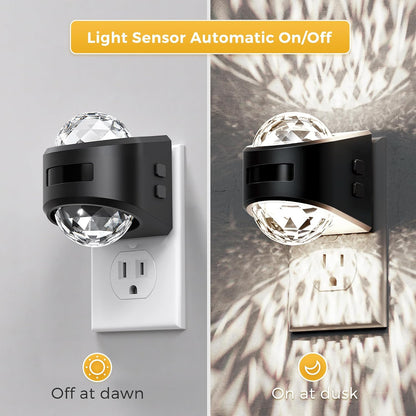 L LOHAS LED Night Light,Projector Night Light with Dusk to Dawn Sensor