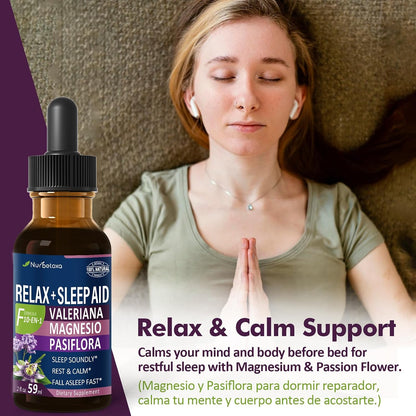 Valerian Root Sleep Aid Drops - Pasiflora y Valeriana para Dormir