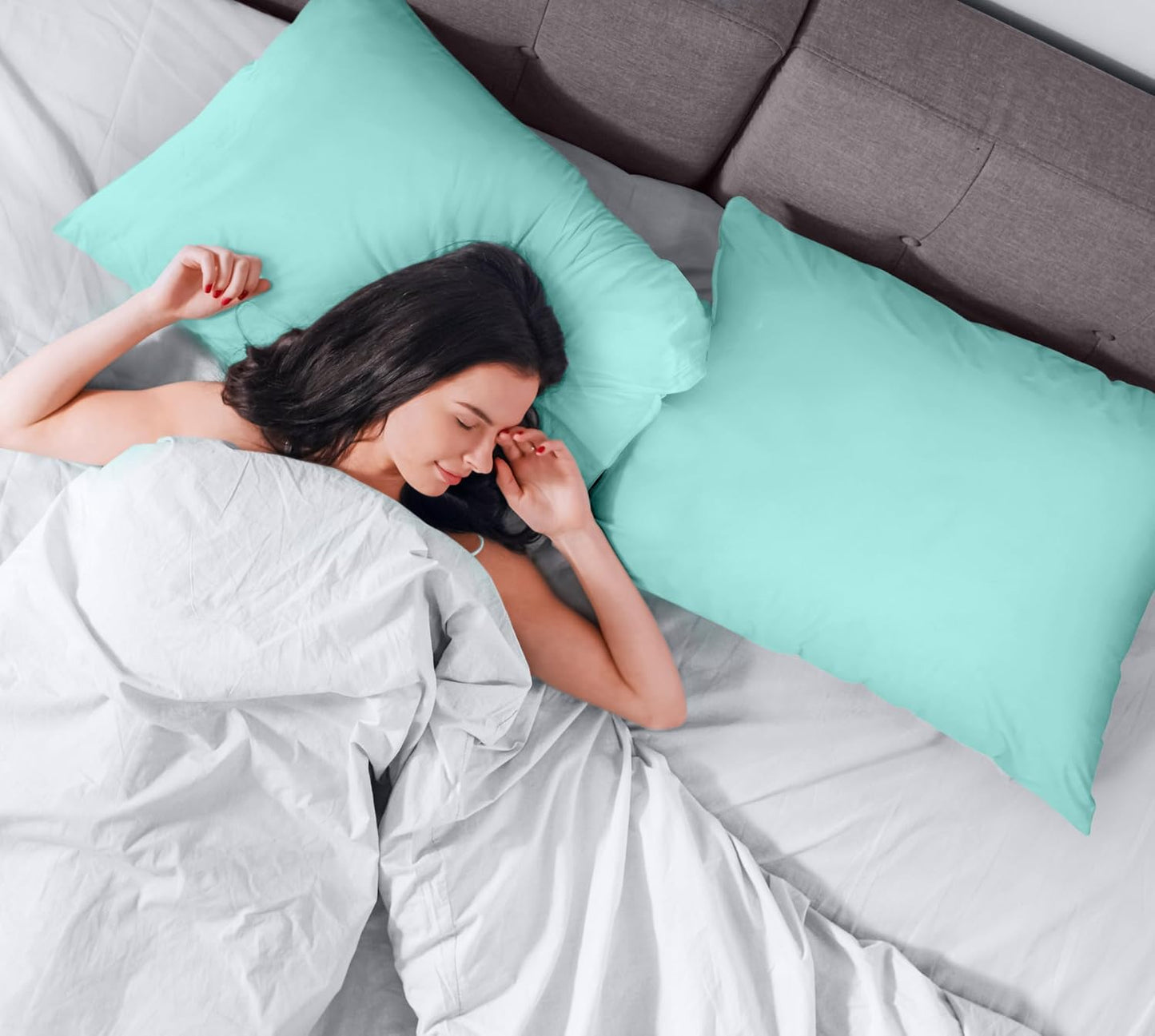 Utopia Bedding Premium 100% Waterproof Pillow Protectors with Zipper Standard Size (Set of 4), Bed Bug and Dust Mite Proof Zippered Pillow Covers, Pillow Encasement Cases, Gray