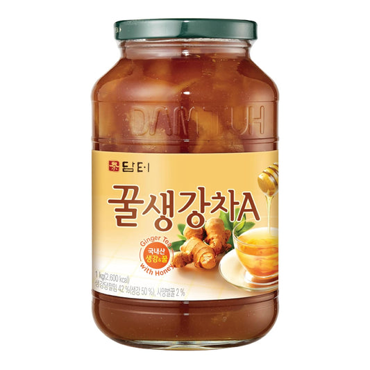 Damtuh Korean Honey Ginger Tea, Ginger Preserve, 2.2 lb Glass Jar