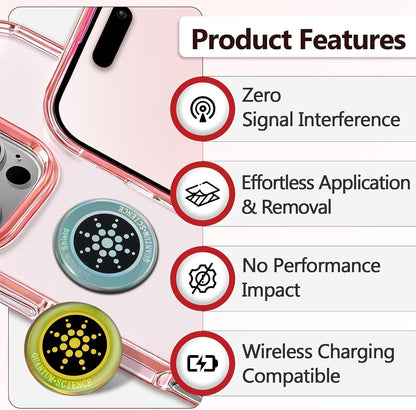 16 Pcs Cell Phone Protection Stickers Neutralizer Shield Blocker