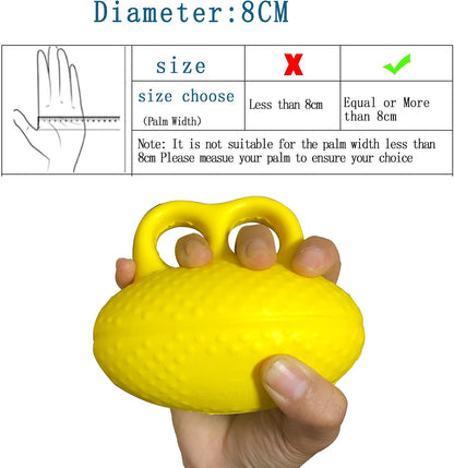 Fanwer Finger Exerciser Hand Squeeze Ball, Hand Grip Strength Trainer Build Hand, Finger and Wrist Strength, Finger Extension Exerciser for Rehab, Arthritis, Carpal Tunnel
