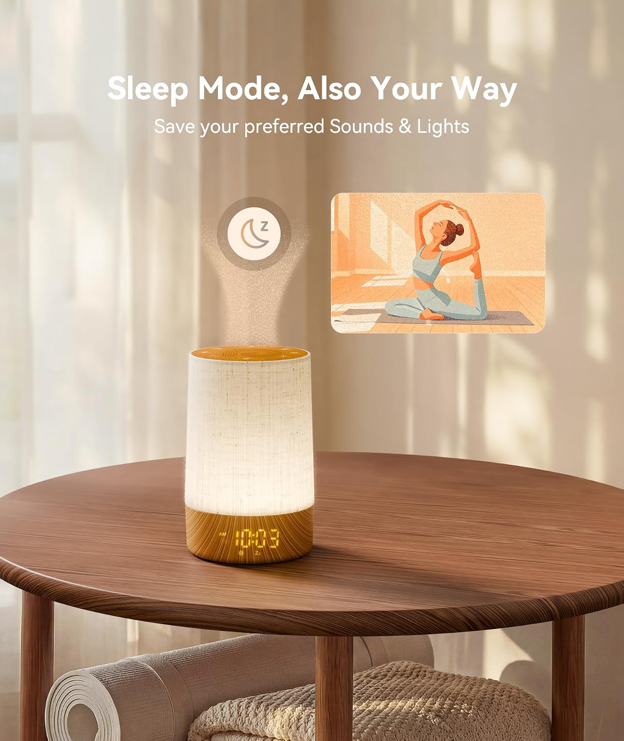 Dreamegg Sunrise Alarm Clock, Sound Machine with Alarm Clock &Wake Up Light
