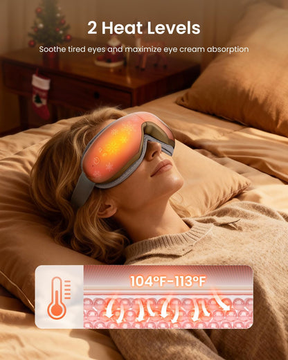RENPHO Eyeris 1 Eye Massager with Heat, FSA Eligible HSA, Heated Eye Mask for Head Tension, Eye Strain & Screen Fatigue, Birthday Gifts for Men and Women
