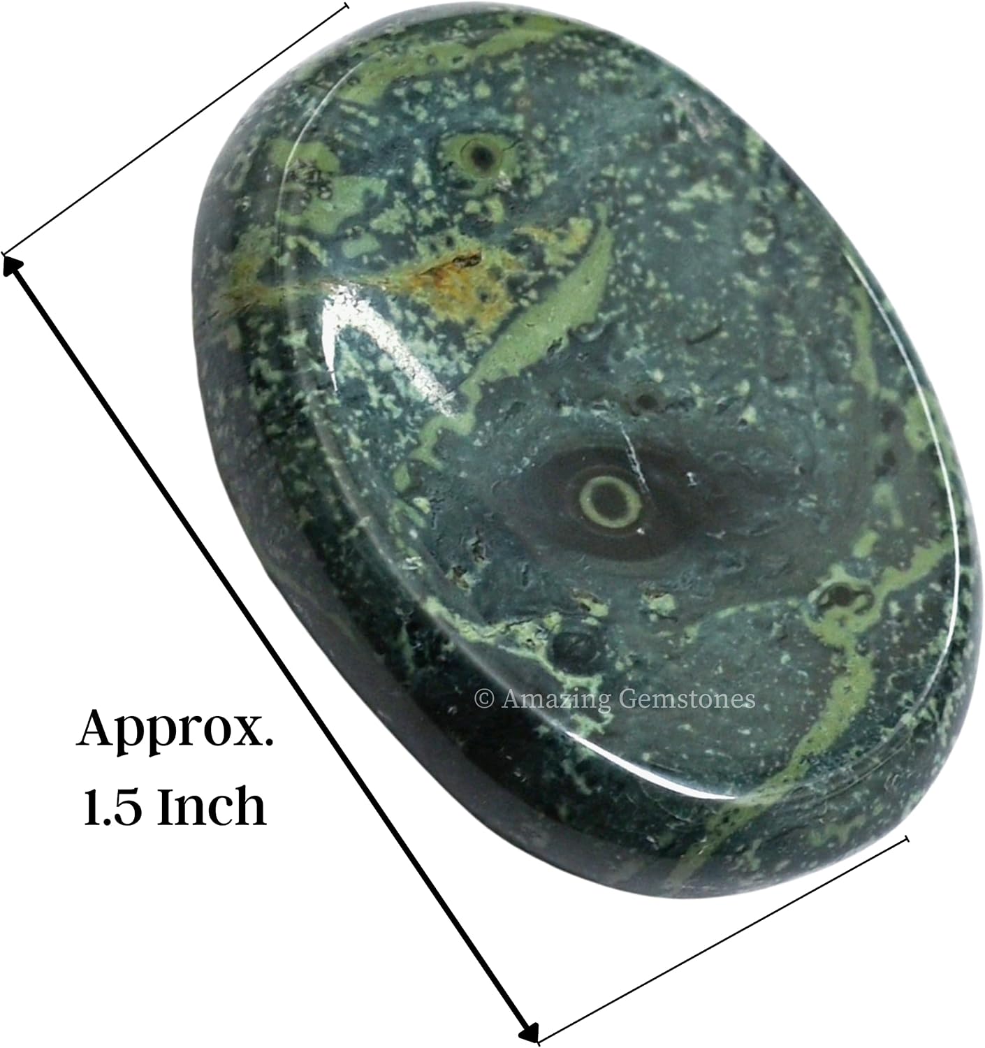 Amazing Gemstone Labradorite Thumb Worry Stone, Anxiety Stone, Healing Crystals - Piedra Crystal Fidget for Gift, Meditation, Calming, Relaxation, Stress Relief - Colors B