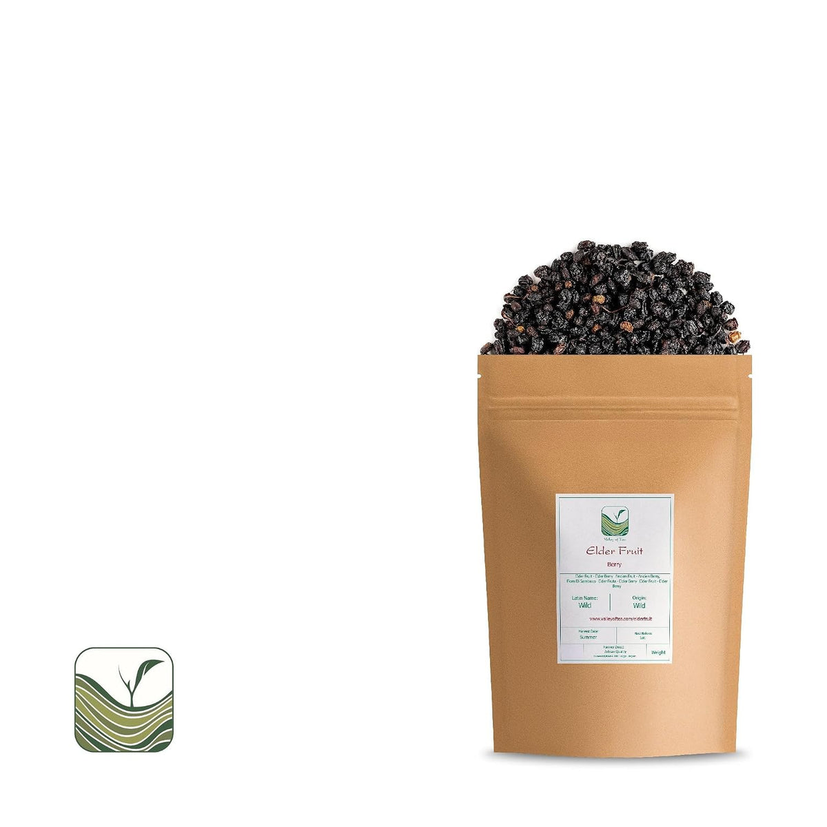 Elder Fruit Dried Whole Berries - Tea Syrups and Preserves