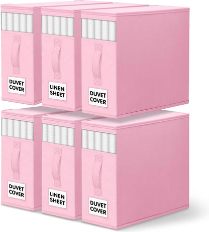 WOWBOX Bed Sheet Organizers and Storage,Closet Organizer Under Bed Storage