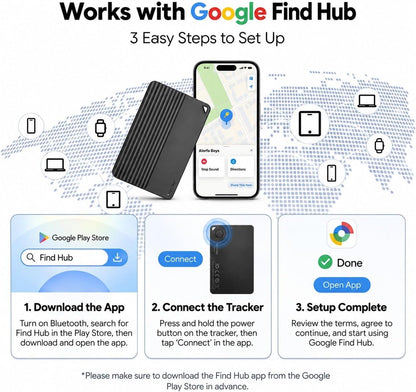 Wallet Tracker Card iOS & Android,0.10-Inch Ultra-Slim Bluetooth Locator