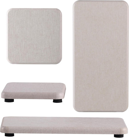 NiuYichee Set of 4 Water Absorbent Diatomite Coasters, Dish Soap Stone Tray