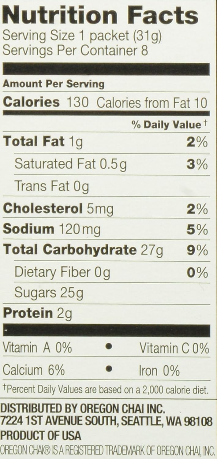 Oregon Chai Vanilla Chai Tea Latte Mix, 10 Ounces (Pack of 1)