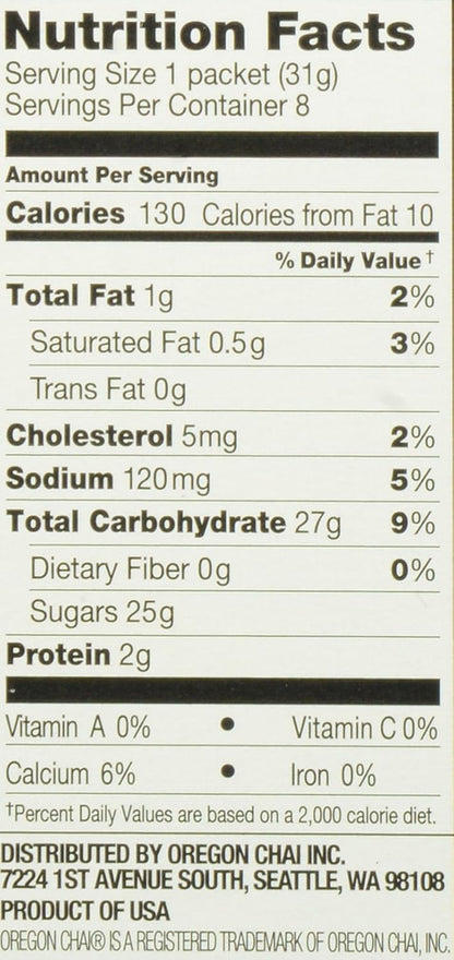 Oregon Chai Vanilla Chai Tea Latte Mix, 10 Ounces (Pack of 1)