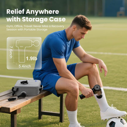 BOB AND BRAD T2 Pro Massage Gun with Heat and Cold, Deep Tissue Percussion Massager Gun for Pain Relief, Muscle Massager, Electric Back Massagers for Professional Athletes Runner