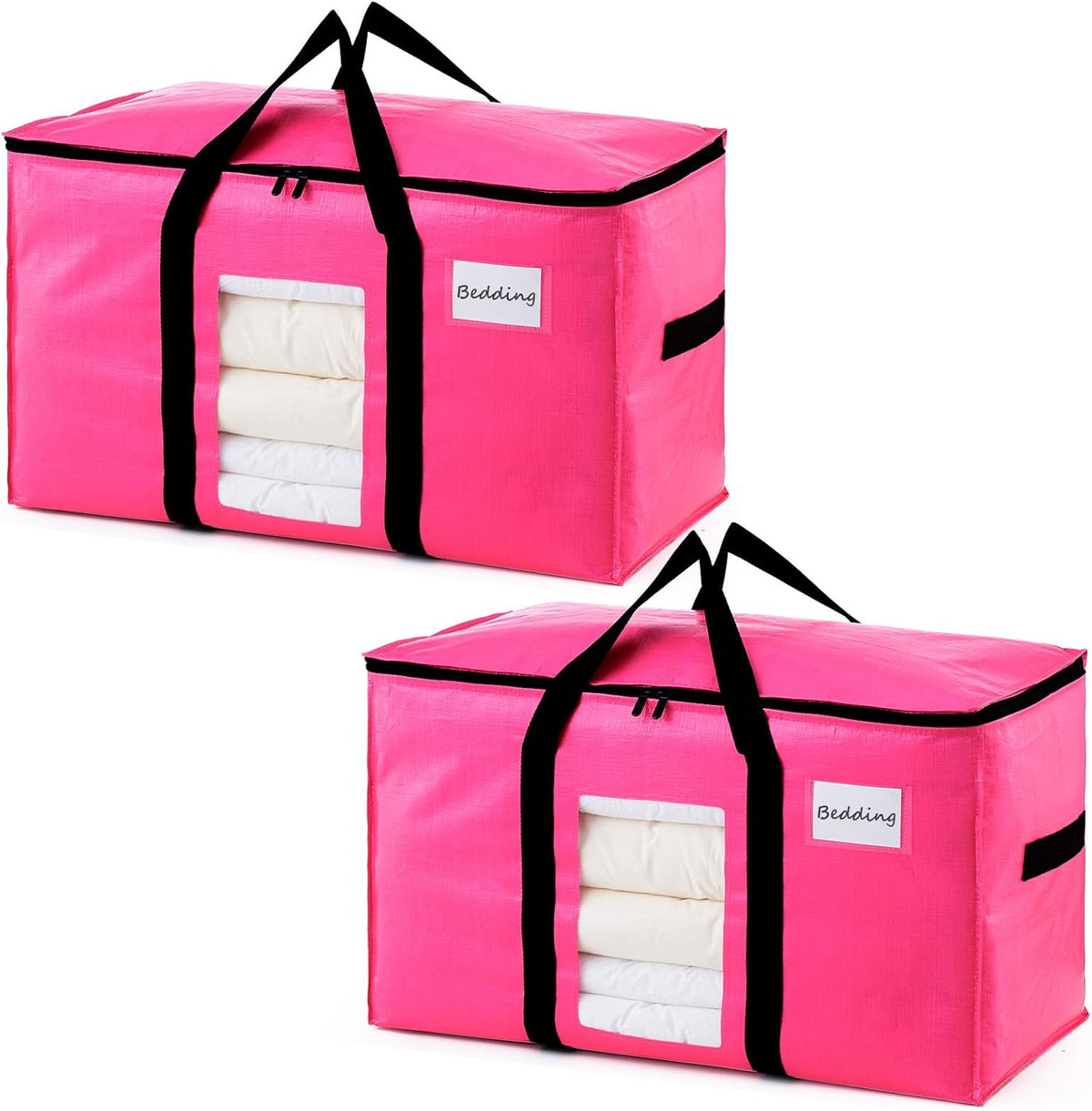 TAILI Blue Extra Large Moving Bags,Storage Bags with Visible Window