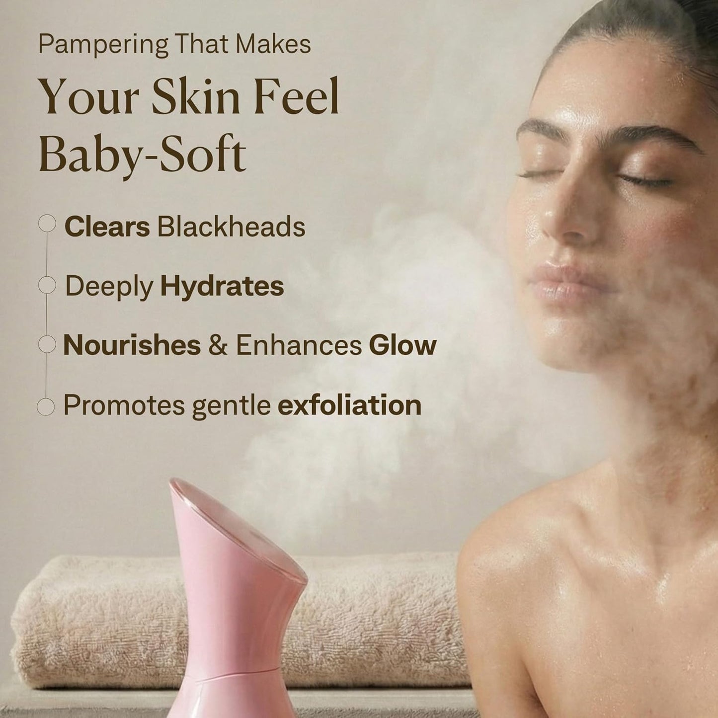 VogueNow Facial Steamer Spa Kit with Complimentary 15 Skin Care Tools | Face Steamer for Facial Deep Cleaning with Humidifier Mode | Self Care Gifts for Women, Spa Gifts, Birthday Gifts for Women
