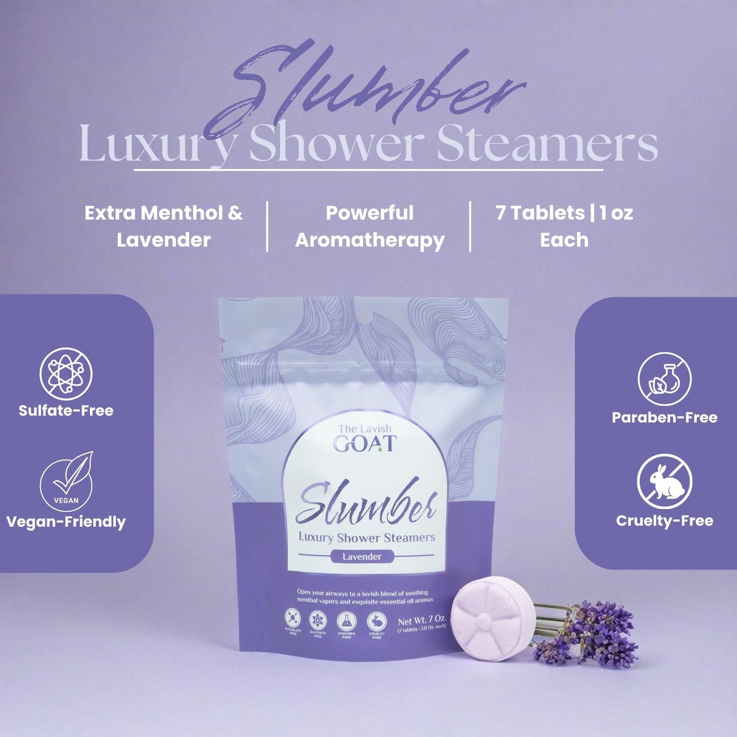 TLG Soothe Shower Steamers Aromatherapy 7 Pack – USA Made with Extra Menthol, Peppermint & Eucalyptus – Shower Bomb for Relaxation, Stress & Sinus Relief – Gift for Men & Women