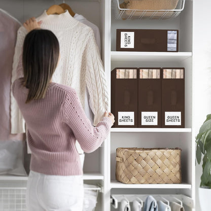 StorageTastic Bed Sheet Closet Organizers and Storage Under Bed Storage
