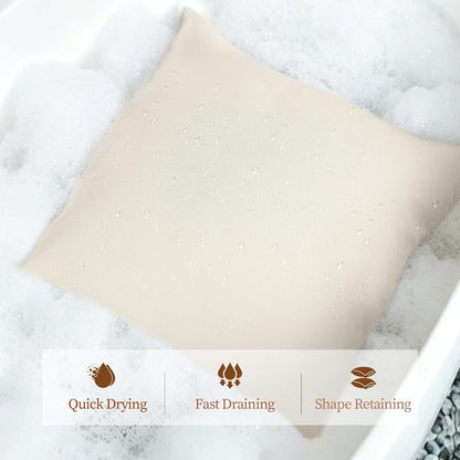Luxury Bathtub Pillow,Head,Neck & Back Support,Quick-Drying 5D Mesh Core,Gift for Bath Lovers,Adjustable Thickness Fits Any Bathtubs,Easy to Maintain,Light Grey