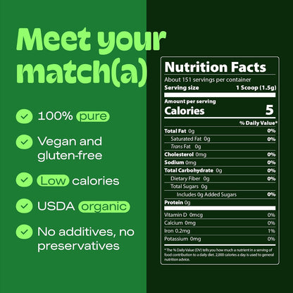 MatchaDNA Matcha Powder Sticks 7 Pack (20g Each) – Sweetened with Milk, No Sugar Added – Organic Matcha Powder Green Tea Latte Mix for Hot or Iced Drinks – Organic Macha Tea, Smooth Energy Boost
