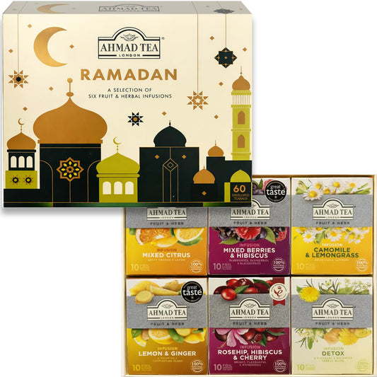 Ahmad Tea - Ramadan Gift Box, 60 Teabags, Herbal Assorted Selection (Herbal)