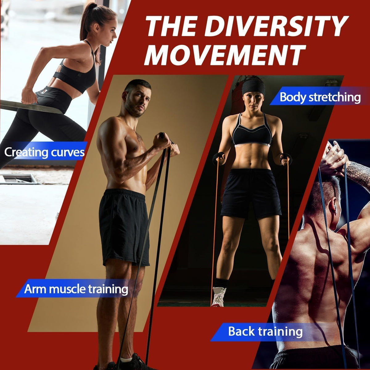 Resistance Bands for Pull Up Assist, Stretch Bands & Exercise Workout Set