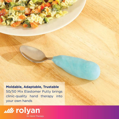 Rolyan 50/50 Mix Elastomer Putty, 8.47 oz, Non-Latex, Occupational Therapy Putty for Custom Splints, Adaptive Grips, Reduce Scar Appearance, Pliable, Hand Therapy, Dishwasher Safe