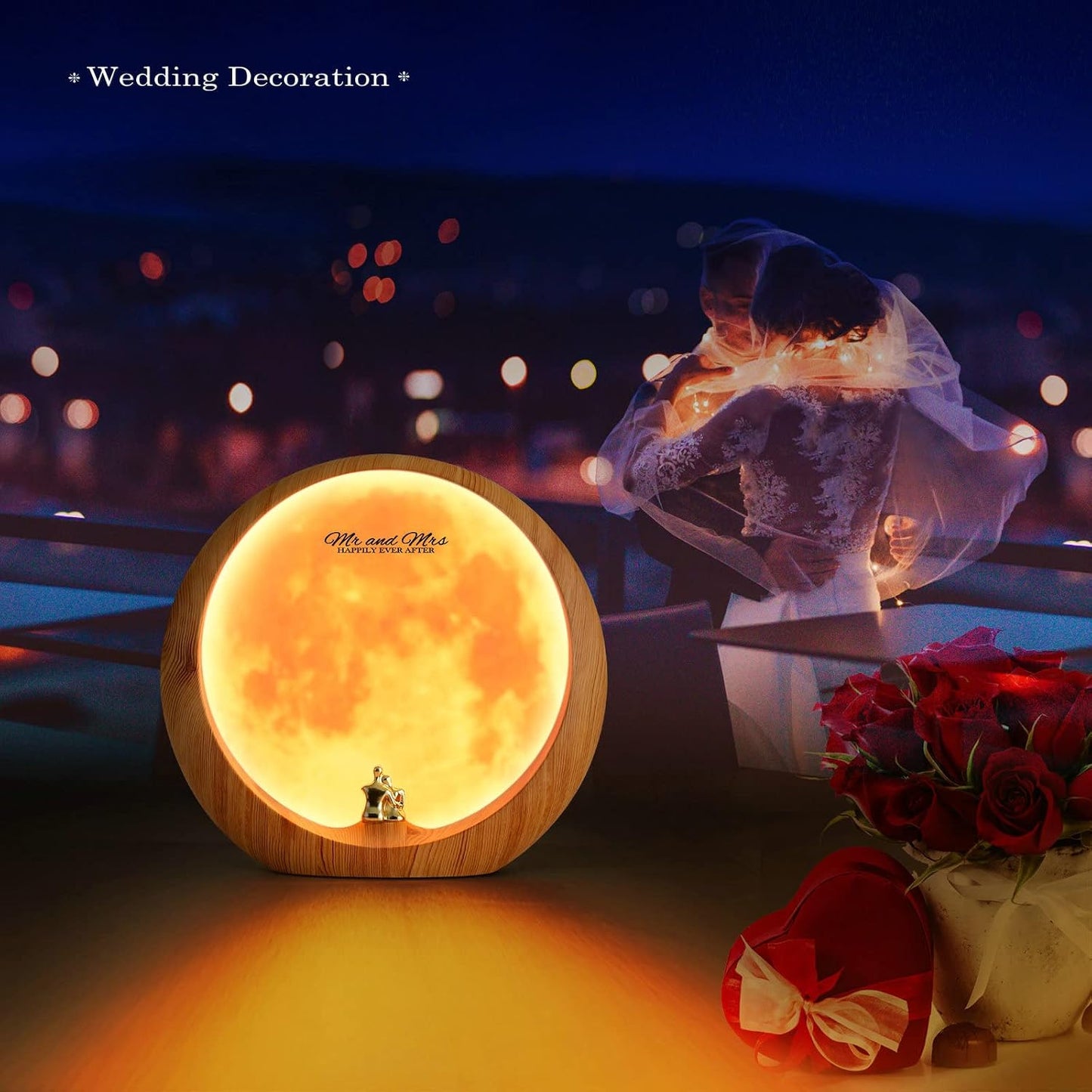 mamre Romantic Dimmable Sunset Lamp Home Decor Sunset Table Lamp Gift for Living Room Bedroom
