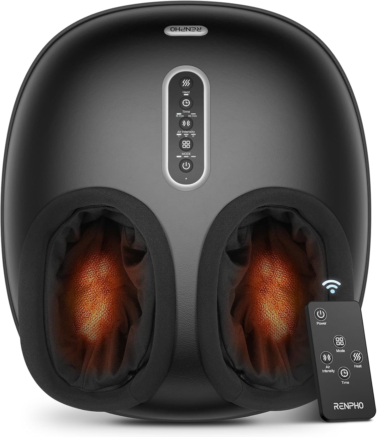 RENPHO 2026 [Upgraded] Foot Massager with Heat, Shiatsu Foot Massager for Plantar Fasciitis, FSA Eligible HSA Store Eligible, Deep-Kneading & Compression, Birthday Gifts for Women Men, Size Up to 12