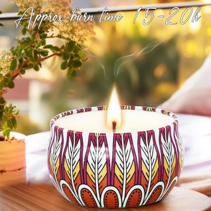 Candles, Scented Candles Gift Set for Women, 8 Pack Fruity Floral Soy Wax Aromatherapy Candles, Travel Tin Candles in Artist Gift Box, Birthday Gifts for Mom, Wife, Sister, Friend, Housewarming
