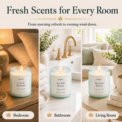 Scented Candles Gift Set, Long Lasting 6 Pack Aromatherapy Candles for Home, 42 oz 300 Hour Burn, Lavender Jasmine Vanilla Sage Sandalwood Rose Eucalyptus Mint, Gifts for Women