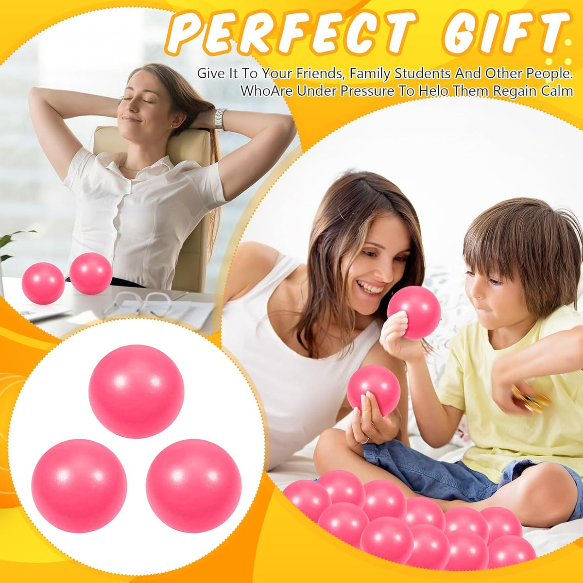 12 Pcs Blue Foam Stress Ball Squeeze Stress Relief Balls for Kids and Adults Hand Exercise Sensory Relief Toys for Anxiety ADHD Autism （Blue）