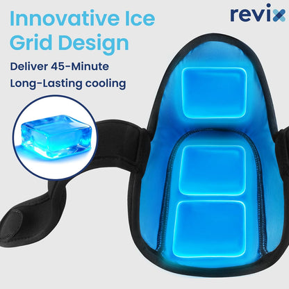 REVIX Heel Ice Pack Wraps for Achilles Tendonitis & Plantar Fasciitis with 45-Min Long Lasting Cold Therapy, 2 Packs Lightweight Gel Ice Pack for Heel Relaxation, Reusable Ice Wrap for Feet Swelling