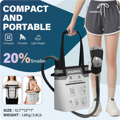 Cold Therapy Machine, Programmable Ice Machine for Shoulder After Surgery, Portable Shoulder Replacement Recovery System, Cryotherapy Pain Relief with Pad