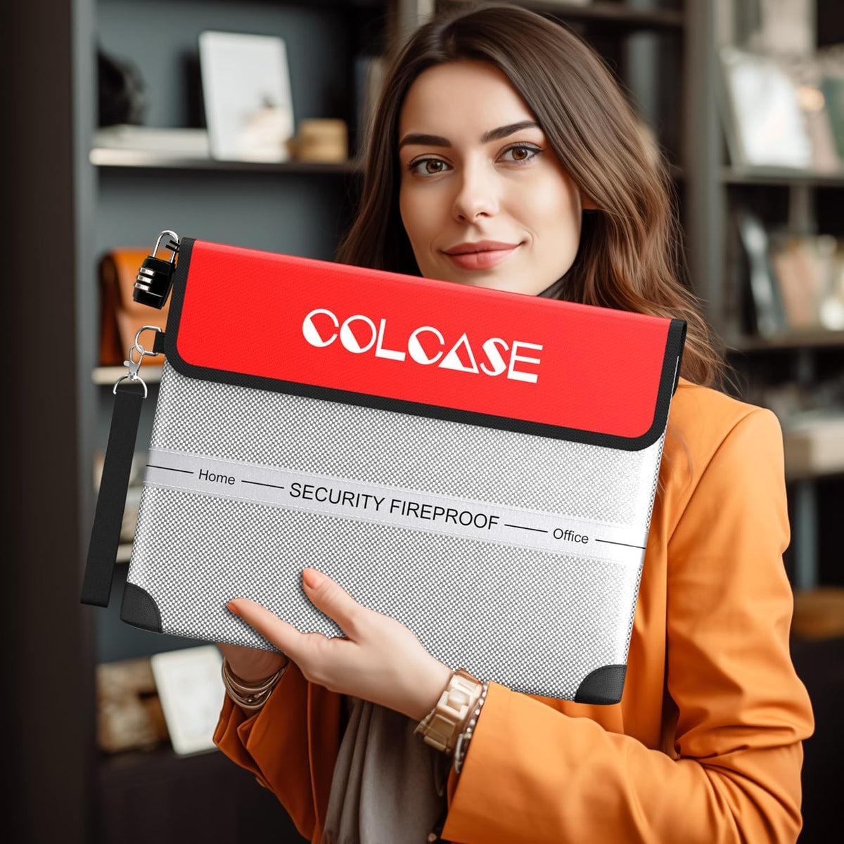 COLCASE Fireproof Document Bag 5200℉ Heat Insulated Waterproof Fireproof