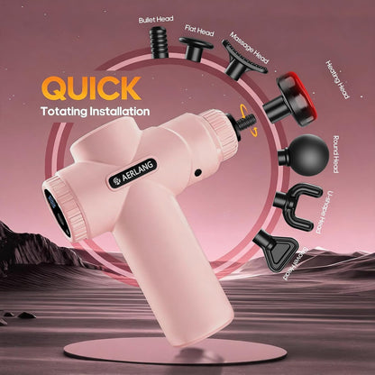 AERLANG Christmas Gift for Women Massage Gun with Heat deep Tissue Pink